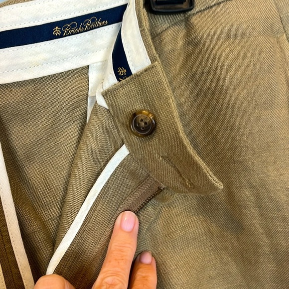 Brooks Brothers Men's 100% Irish Linen Flat Front Shorts 33 Waist 9 Inseam - Picture 6 of 7